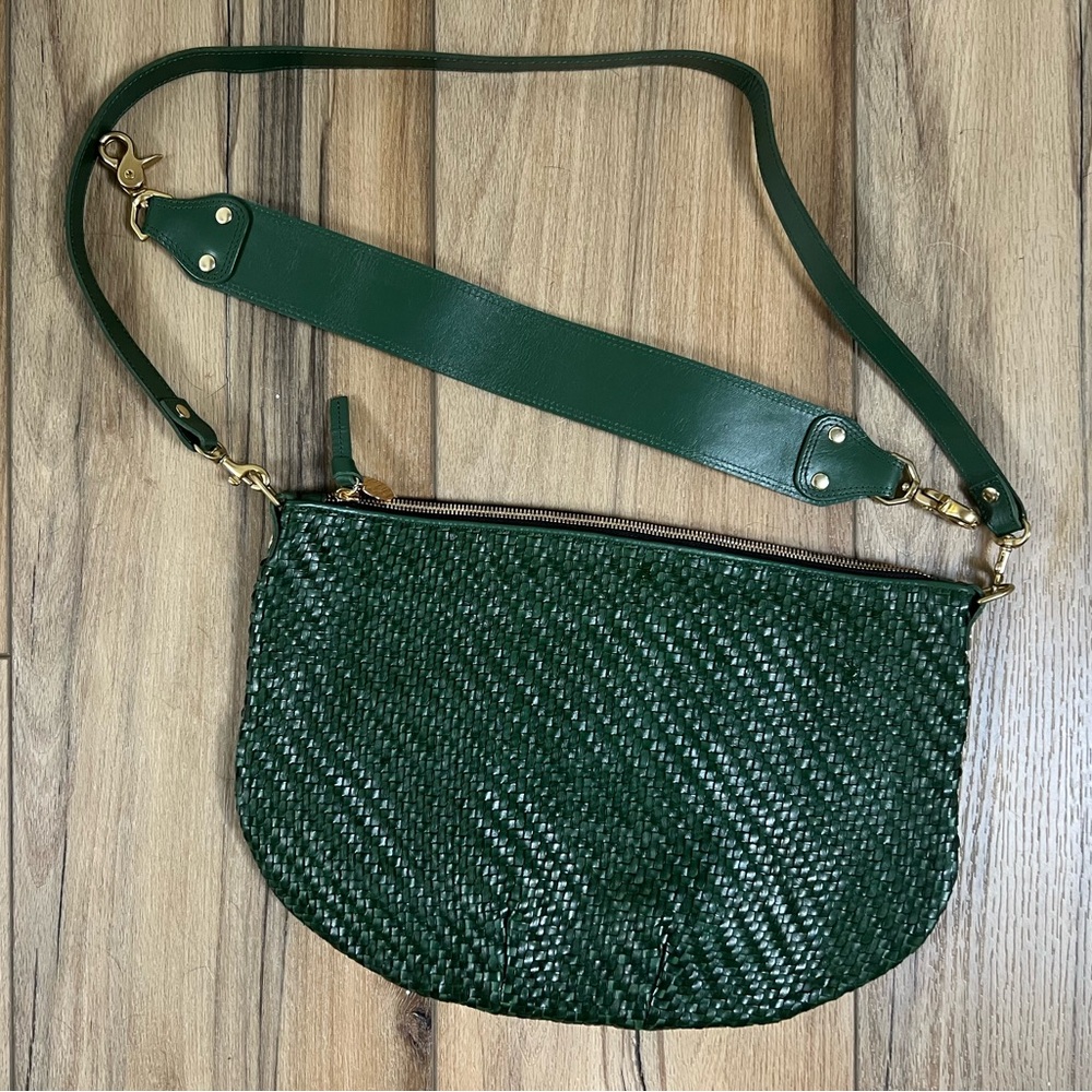 Clare V Evergreen Woven Crossbody Bag - Picture 6 of 8